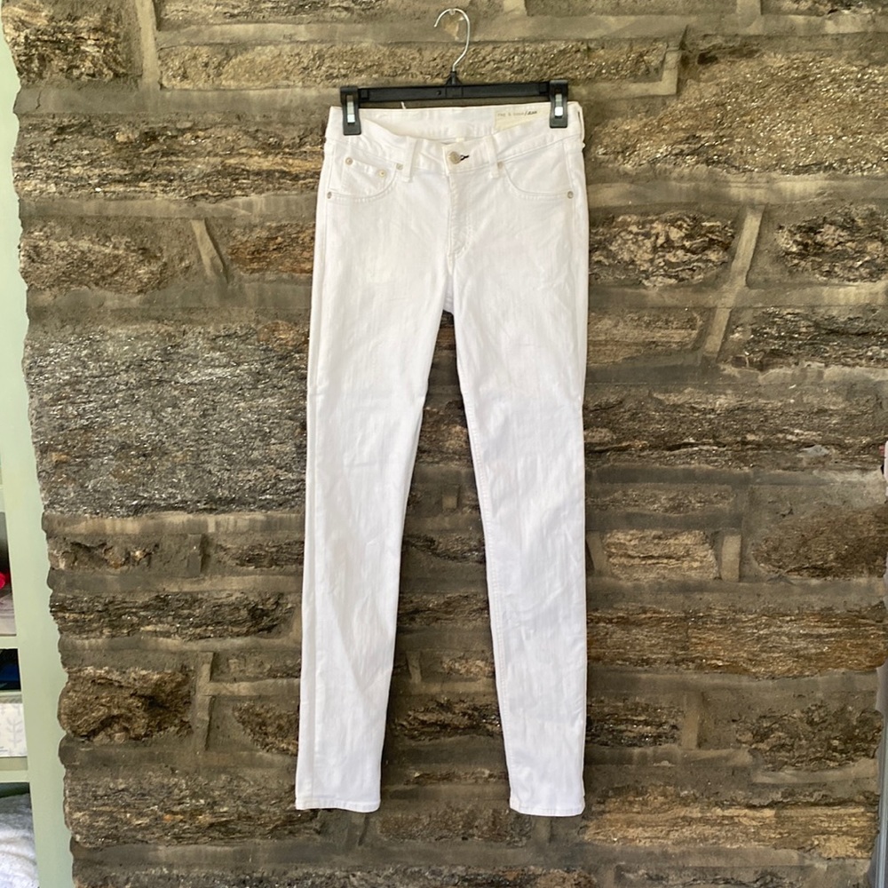 White rag and bone skinny jeans